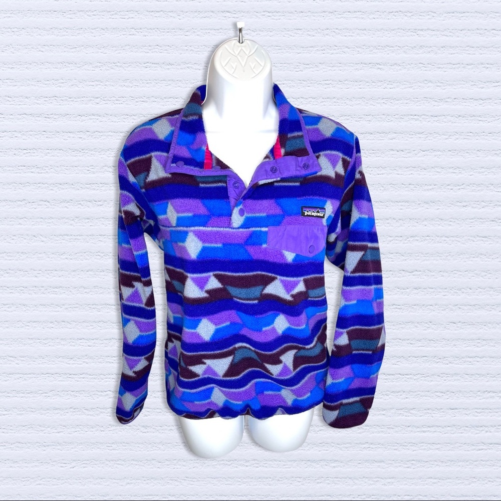 Patagonia Synchilla Blue Mountain Pullover Size Small